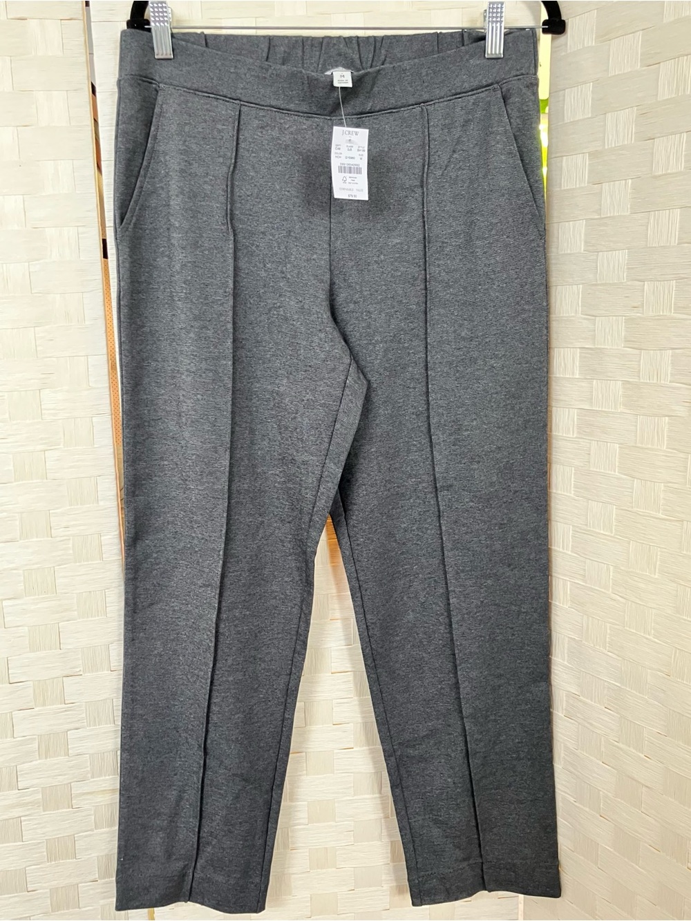 J. Crew Dark Gray Pintuck Pants